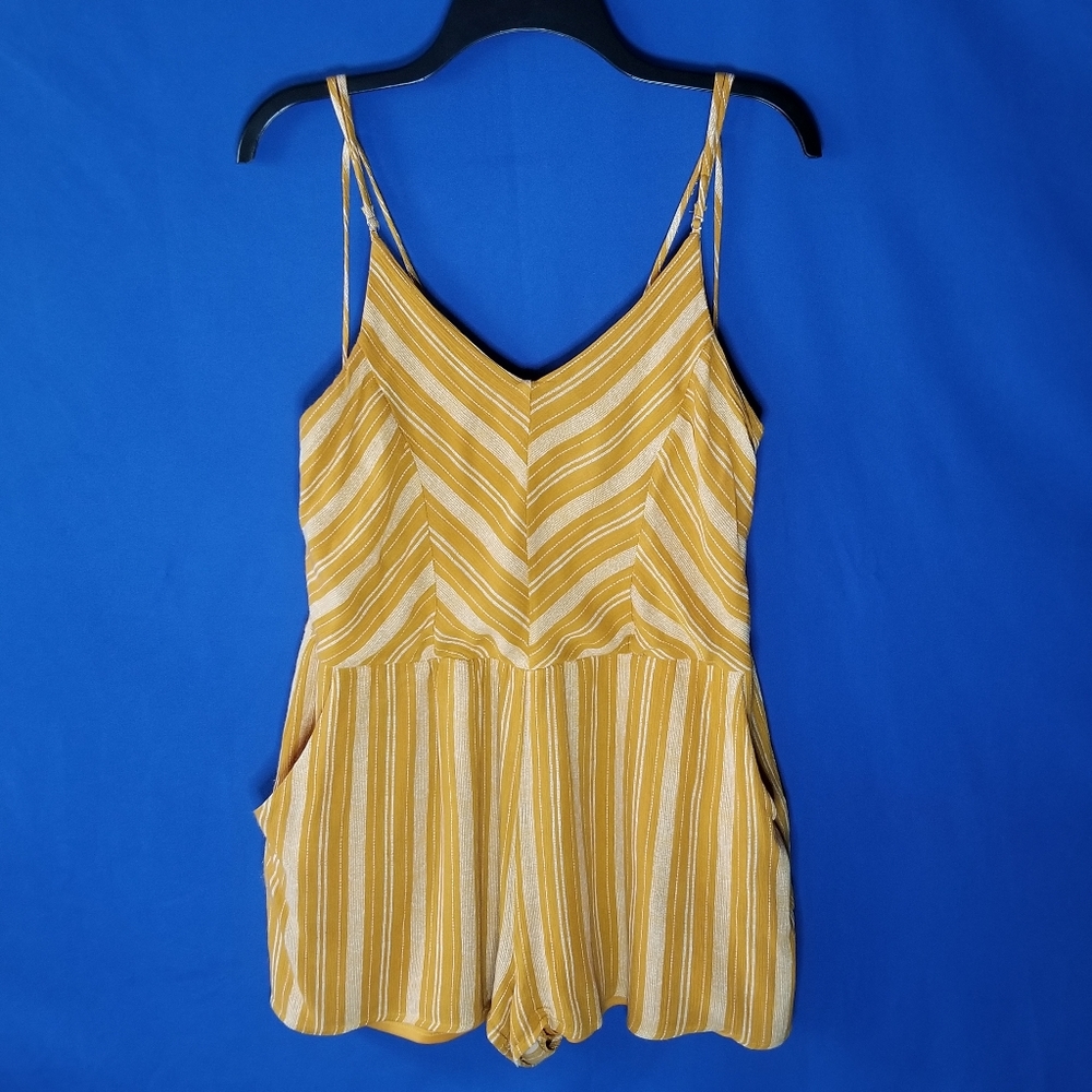 One Heart Clothing Striped Romper